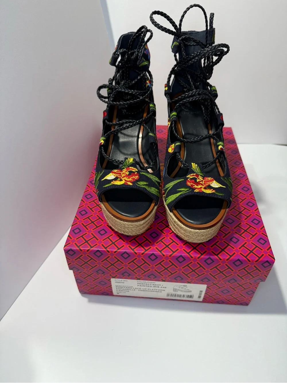 Tory Burch Positano Lace-up Espadrille